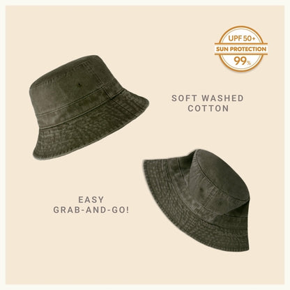Classic Cotton Bucket Hat for Summer – Lightweight Cotton Sun Hat