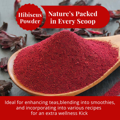 Akshit 5 oz. Dried Hibiscus Flowers (Flor de Jamaica) Tea | Loose Leaf Tea | Caffeine-Free | Vegan Friendly | Fleurs d'hibiscus – Antioxidant Herbal Tea
